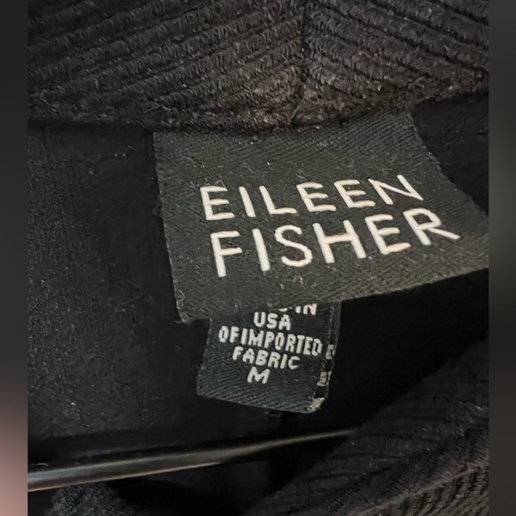 Eileen Fisher Ribbed Knit Jacket Women's Size Medium Full Zip Stand Collar - Picture 3 of 9